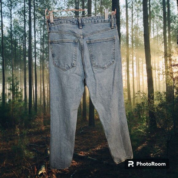 Zara Distressed Jeans Woman's Size 4(E28) - Picture 2 of 2
